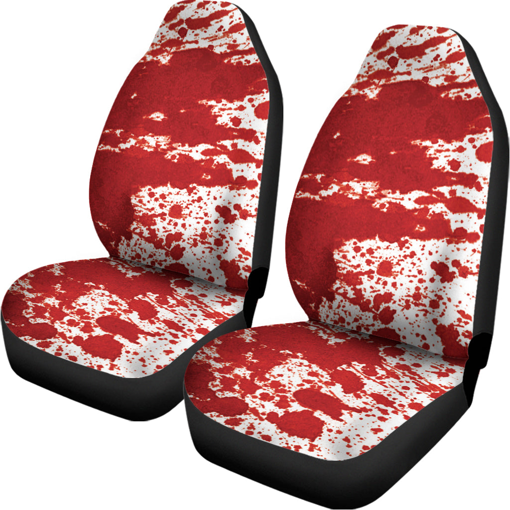 Red Blood Stains Print Universal Fit Car Seat Covers