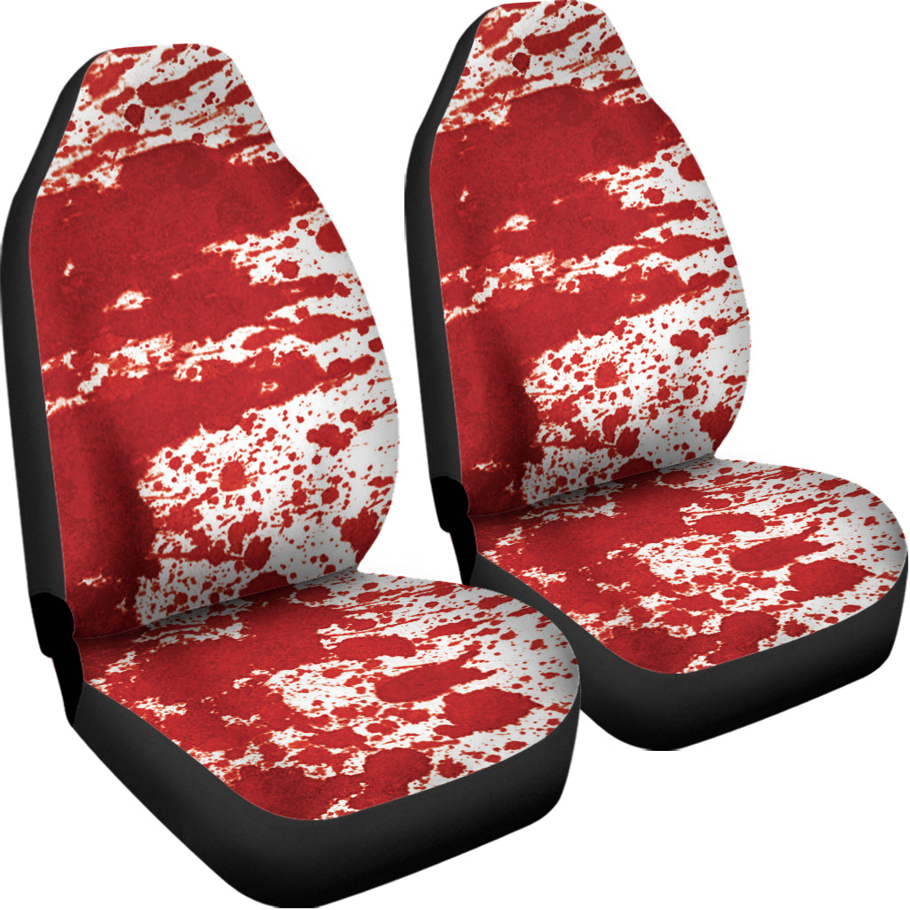 Red Blood Stains Print Universal Fit Car Seat Covers