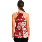 Red Blood Stains Print Women's Racerback Tank Top