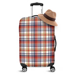 Red Blue And Beige Madras Plaid Print Luggage Cover