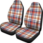 Red Blue And Beige Madras Plaid Print Universal Fit Car Seat Covers