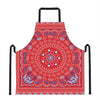 Red Blue And White Bandana Print Apron