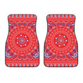 Red Blue And White Bandana Print Front Car Floor Mats