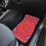 Red Blue And White Bandana Print Front Car Floor Mats