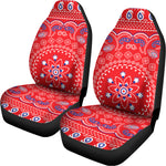 Red Blue And White Bandana Print Universal Fit Car Seat Covers