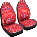 Red Blue And White Bandana Print Universal Fit Car Seat Covers