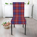 Red Blue And White Tartan Pattern Print Dining Chair Slipcover
