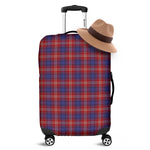 Red Blue And White Tartan Pattern Print Luggage Cover