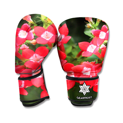 Red Bouvardia Print Boxing Gloves