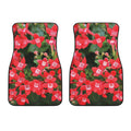 Red Bouvardia Print Front Car Floor Mats