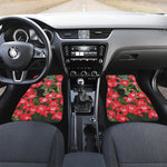 Red Bouvardia Print Front Car Floor Mats