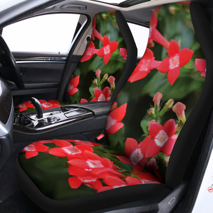 Red Bouvardia Print Universal Fit Car Seat Covers