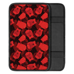 Red Boxing Gloves Pattern Print Car Center Console Cover