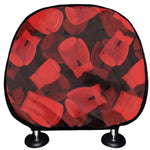 Red Boxing Gloves Pattern Print Car Headrest Covers