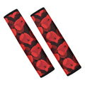 Red Boxing Gloves Pattern Print Car Seat Belt Covers