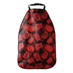Red Boxing Gloves Pattern Print Car Seat Organizers