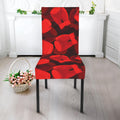 Red Boxing Gloves Pattern Print Dining Chair Slipcover