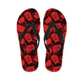 Red Boxing Gloves Pattern Print Flip Flops