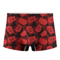 Red Boxing Gloves Pattern Print Men's Boxer Briefs