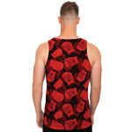 Red Boxing Gloves Pattern Print Men's Tank Top
