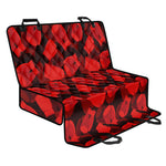 Red Boxing Gloves Pattern Print Pet Car Back Seat Cover