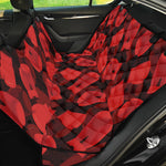 Red Boxing Gloves Pattern Print Pet Car Back Seat Cover