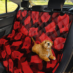 Red Boxing Gloves Pattern Print Pet Car Back Seat Cover