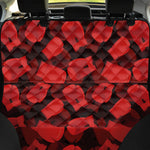 Red Boxing Gloves Pattern Print Pet Car Back Seat Cover
