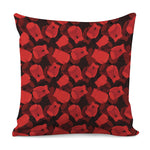 Red Boxing Gloves Pattern Print Pillow Cover