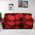 Red Boxing Gloves Pattern Print Sofa Cover