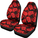 Red Boxing Gloves Pattern Print Universal Fit Car Seat Covers