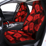Red Boxing Gloves Pattern Print Universal Fit Car Seat Covers