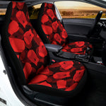 Red Boxing Gloves Pattern Print Universal Fit Car Seat Covers