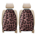 Red Brown Cow Print Car Seat Organizers