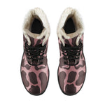 Red Brown Cow Print Comfy Boots GearFrost