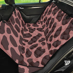 Red Brown Cow Print Pet Car Back Seat Cover