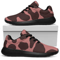 Red Brown Cow Print Walking Shoes