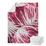 Red Cabbage Leaves Print Blanket