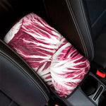Red Cabbage Leaves Print Car Center Console Cover