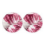 Red Cabbage Leaves Print Car Coasters