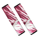 Red Cabbage Leaves Print Car Seat Belt Covers