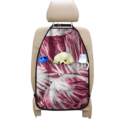 Red Cabbage Leaves Print Car Seat Organizers