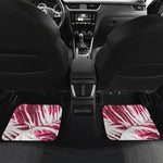 Red Cabbage Leaves Print Front and Back Car Floor Mats