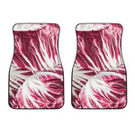Red Cabbage Leaves Print Front Car Floor Mats