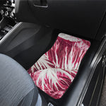 Red Cabbage Leaves Print Front Car Floor Mats