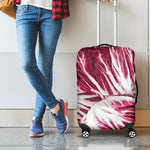 Red Cabbage Leaves Print Luggage Cover