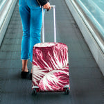 Red Cabbage Leaves Print Luggage Cover
