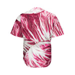 Red Cabbage Leaves Print Men's Baseball Jersey