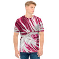 Red Cabbage Leaves Print Men's T-Shirt