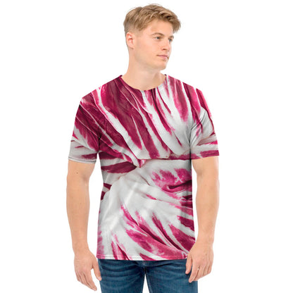 Red Cabbage Leaves Print Men's T-Shirt